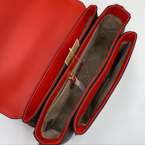 MICHAEL KORS Rose Medium Top Handle Messenger - Picture 3 of 4